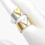 Anillo Ajustable Corazón Acero Inoxidable 519