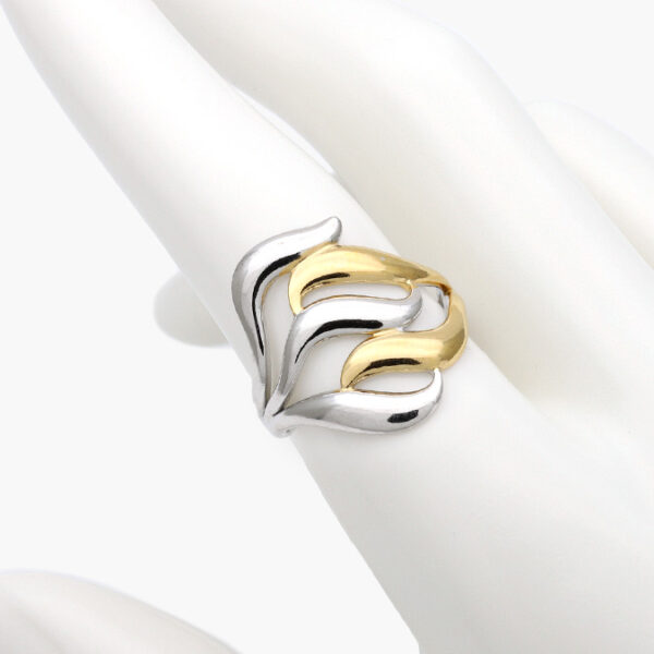 Anillo Ajustable Bicolor Acero Inoxidable 522 - Image 1