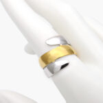 Anillo Ajustable Bicolor Acero Inoxidable 523