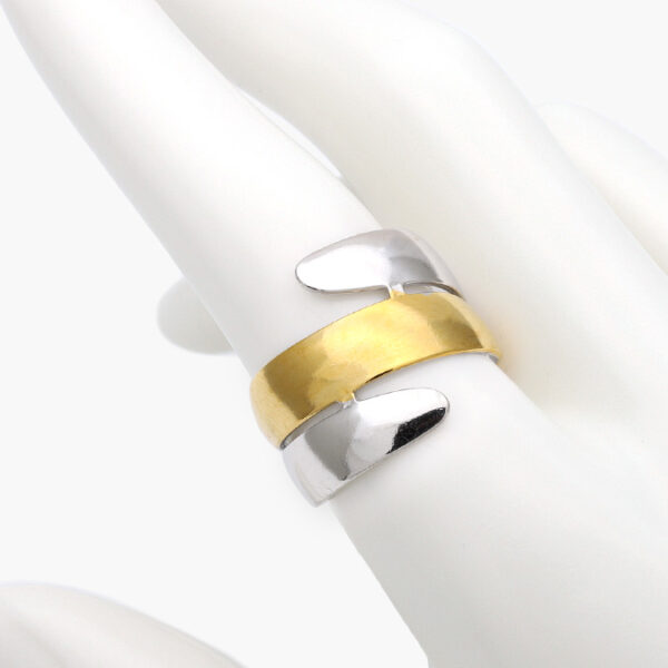 Anillo Ajustable Bicolor Acero Inoxidable 523 - Image 1