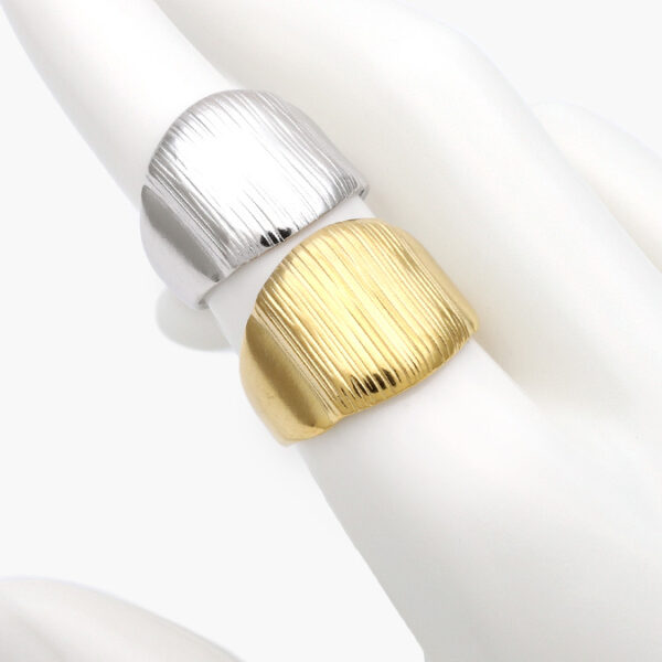 Anillo Ajustable Chunky Acero Inoxidable 542 - Image 1