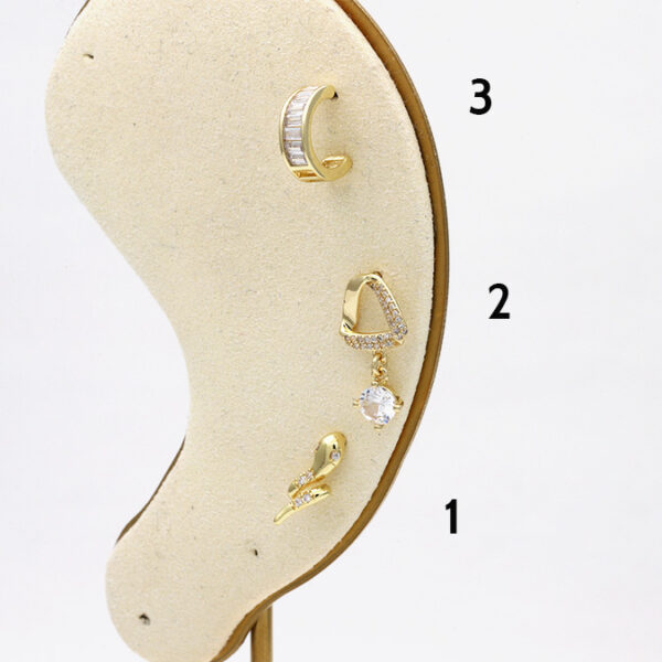 Aretes Valdivia Accesorios Chapa de Oro 03 - Image 1
