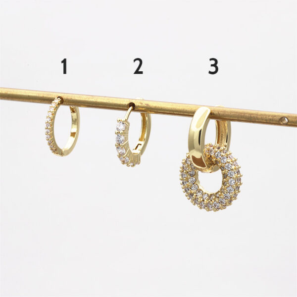 Arracadas Valdivia Accesorios Chapa de Oro 05 - Image 1