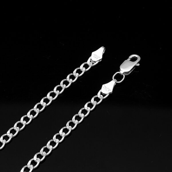 Cadena Cubana Americana Barbada Plata .925 3.3mm. - Image 3