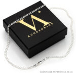 Cadena Cubana Americana Barbada Plata .925 3.3mm. - Image 3