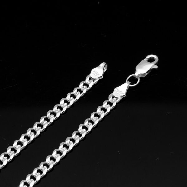 Cadena Cubana Americana Barbada Plata .925 4mm. - Image 3