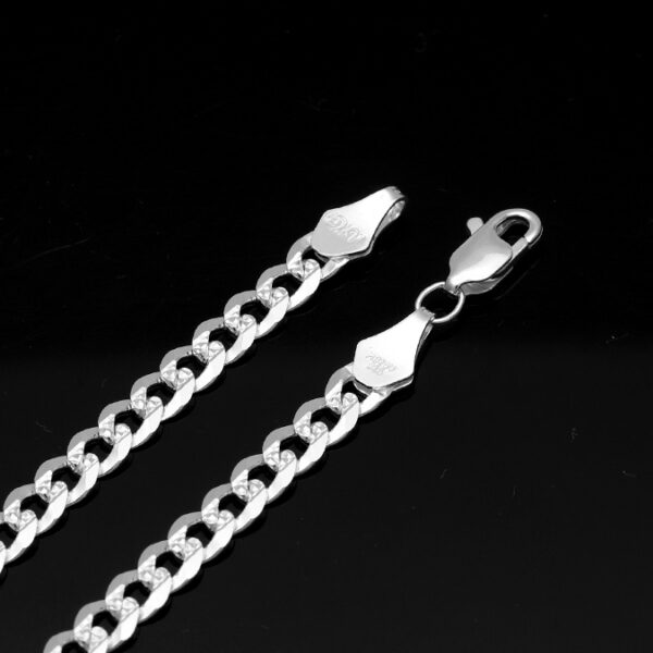 Cadena Cubana Americana Barbada Plata .925 4.8mm. - Image 3