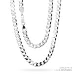 Cadena Cubana Americana Barbada Plata .925 5.6mm.