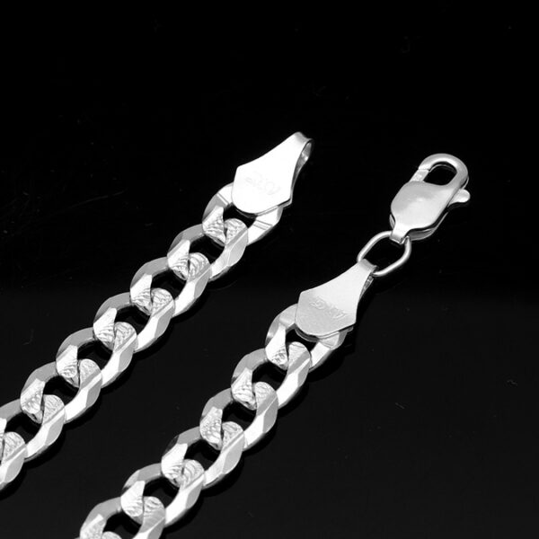 Cadena Cubana Americana Barbada Plata .925 7mm. - Image 3
