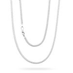 Cadena Cubana Barbada Plata .925 2.2mm.