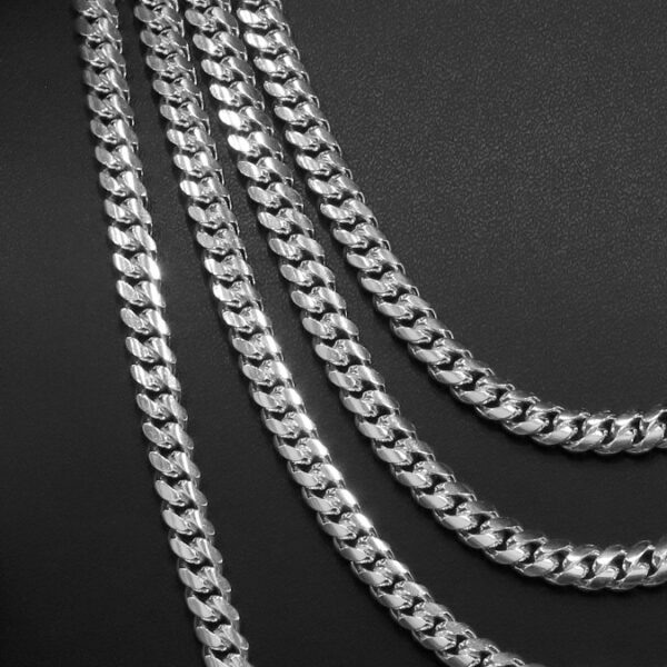 Cadena Cubana Barbada Plata .925 6.4mm. - Image 2