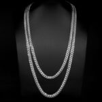 Cadena Cubana Barbada Plata .925 7.6mm.