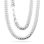 Cadena Cubana Barbada Plata .925 7.6mm.