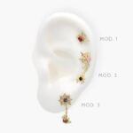 Piercing Halloween Chapa de Oro 24