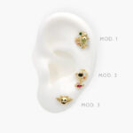 Piercing Halloween Chapa de Oro 27