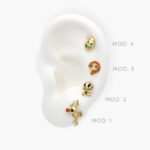 Piercing Halloween Chapa de Oro 29