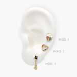 Piercing Halloween Chapa de Oro 33