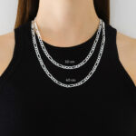 Cadena Cubana Zegrinada Fígaro 3x1 Plata .925 6.1mm. - Image 5