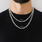 Cadena Cubana Zegrinada Fígaro 3x1 Plata .925 6.1mm. - Image 6