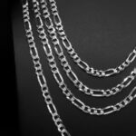 Cadena Cubana Zegrinada Fígaro 3x1 Plata .925 7.2mm. - Image 2