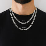 Cadena Cubana Zegrinada Fígaro 3x1 Plata .925 7.2mm. - Image 6