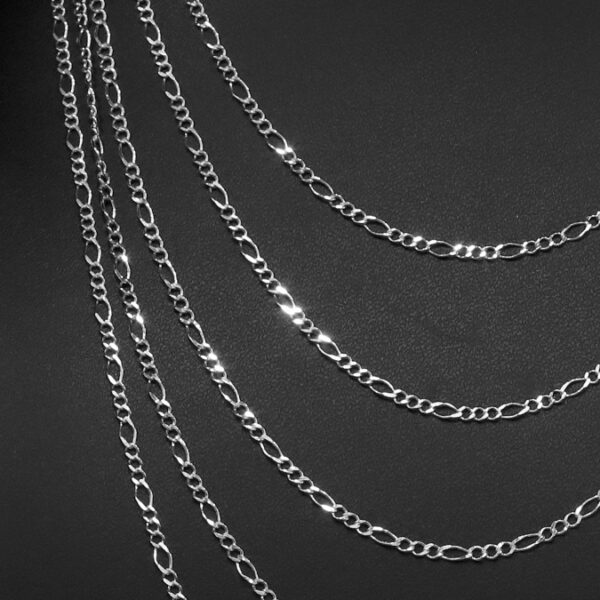 Cadena Fígaro Rombo Plata .925 2.5mm. - Image 2