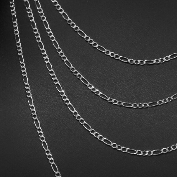 Cadena Fígaro 3x1 Zegrinada Plata .925 2.7mm. - Image 2
