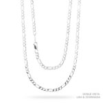 Cadena Fígaro 3x1 Zegrinada Plata .925 3mm.