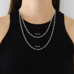 Cadena Fígaro 3x1 Zegrinada Plata .925 3mm. - Image 5