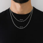 Cadena Fígaro 3x1 Zegrinada Plata .925 3mm. - Image 6