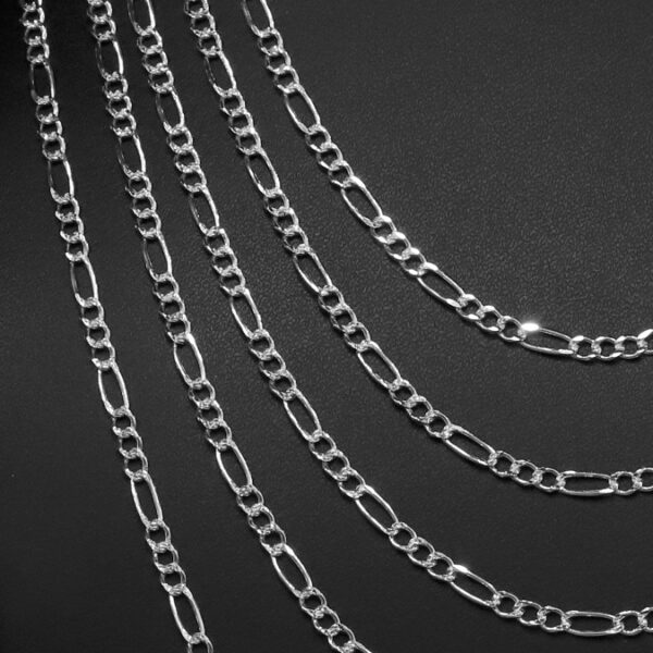 Cadena Fígaro 3x1 Zegrinada Plata .925 3.5mm. - Image 2