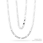 Cadena Fígaro 3x1 Zegrinada Plata .925 3.5mm.