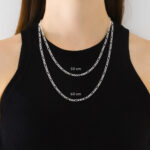 Cadena Fígaro 3x1 Zegrinada Plata .925 3.5mm. - Image 5