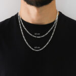 Cadena Fígaro 3x1 Zegrinada Plata .925 3.8mm. - Image 6