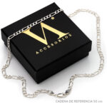 Cadena Fígaro 3x1 Ligera Zegrinada Plata .925 4.6mm. - Image 3