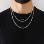 Cadena Fígaro 3x1 Ligera Zegrinada Plata .925 4.6mm. - Image 6