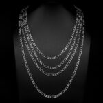 Cadena Fígaro 3x1 Super Zegrinada Plata .925 5mm. - Image 4