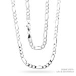 Cadena Fígaro 3x1 Super Zegrinada Plata .925 5mm.