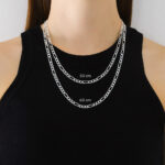 Cadena Fígaro 3x1 Super Zegrinada Plata .925 5mm. - Image 5