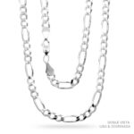 Cadena Fígaro 3x1 Super Zegrinada Plata .925 5.9mm.