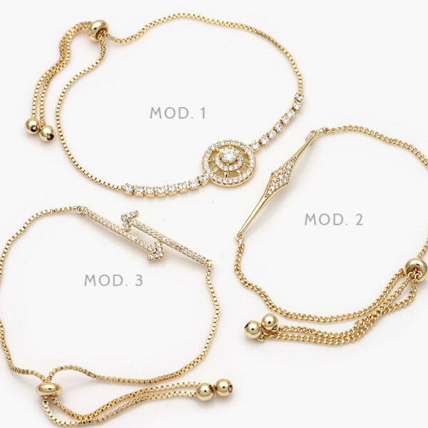 Pulso Micropave Chapa de Oro  801 - Image 1