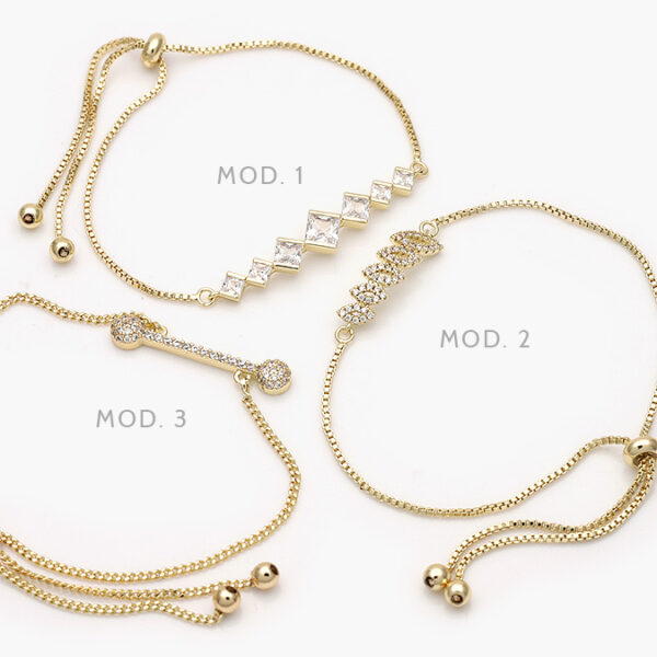 Pulso Micropave Chapa de Oro  803 - Image 1