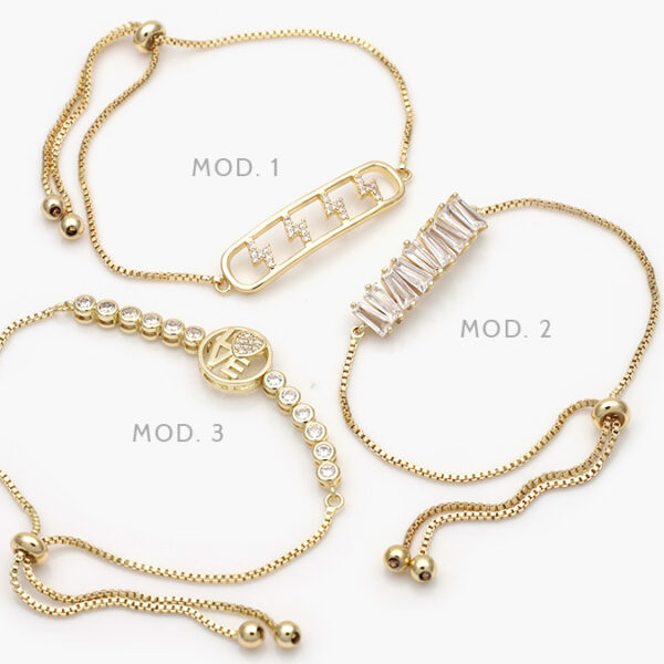 Pulso Micropave Chapa de Oro  813 - Image 1