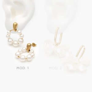 Aretes Madre Perla Acero Inoxidable 199