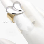 Anillo Ajustable Chunky Bicolor Acero Inoxidable 515