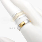 Anillo Ajustable Bicolor Acero Inoxidable 530