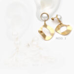 Aretes Madre Perla Acero Inoxidable 205