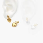 Aretes Corazón Acero Inoxidable 180