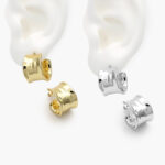 Aretes Chapa de Oro 638