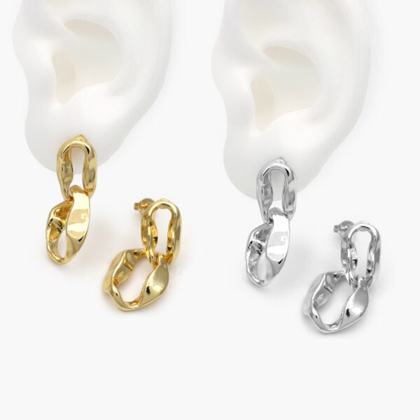 Aretes Chapa de Oro 642 - Image 1